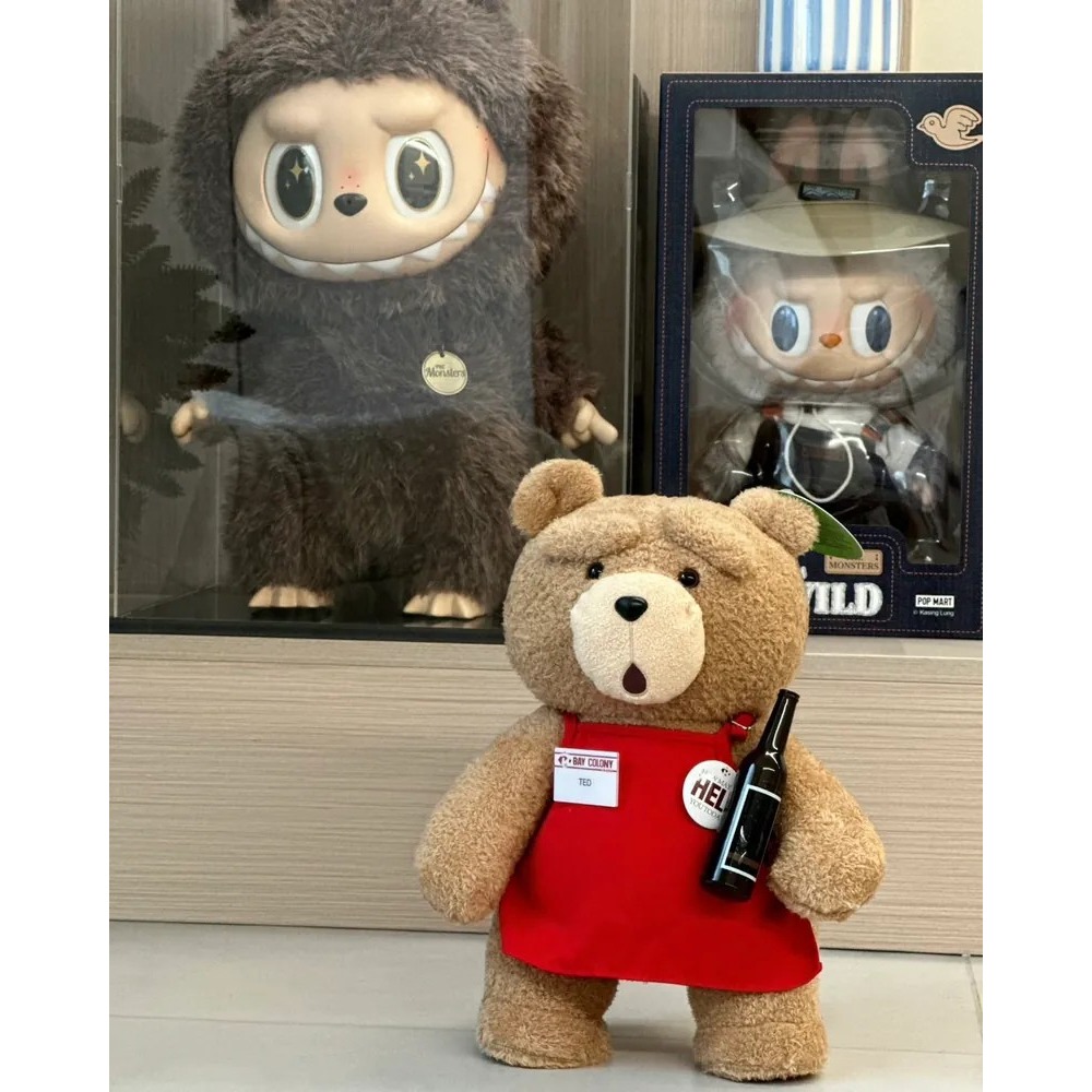 <正版授權>POPMART泡泡瑪特 TED2 熊麻吉 泰迪熊 可動絨毛玩偶 30公分-細節圖7