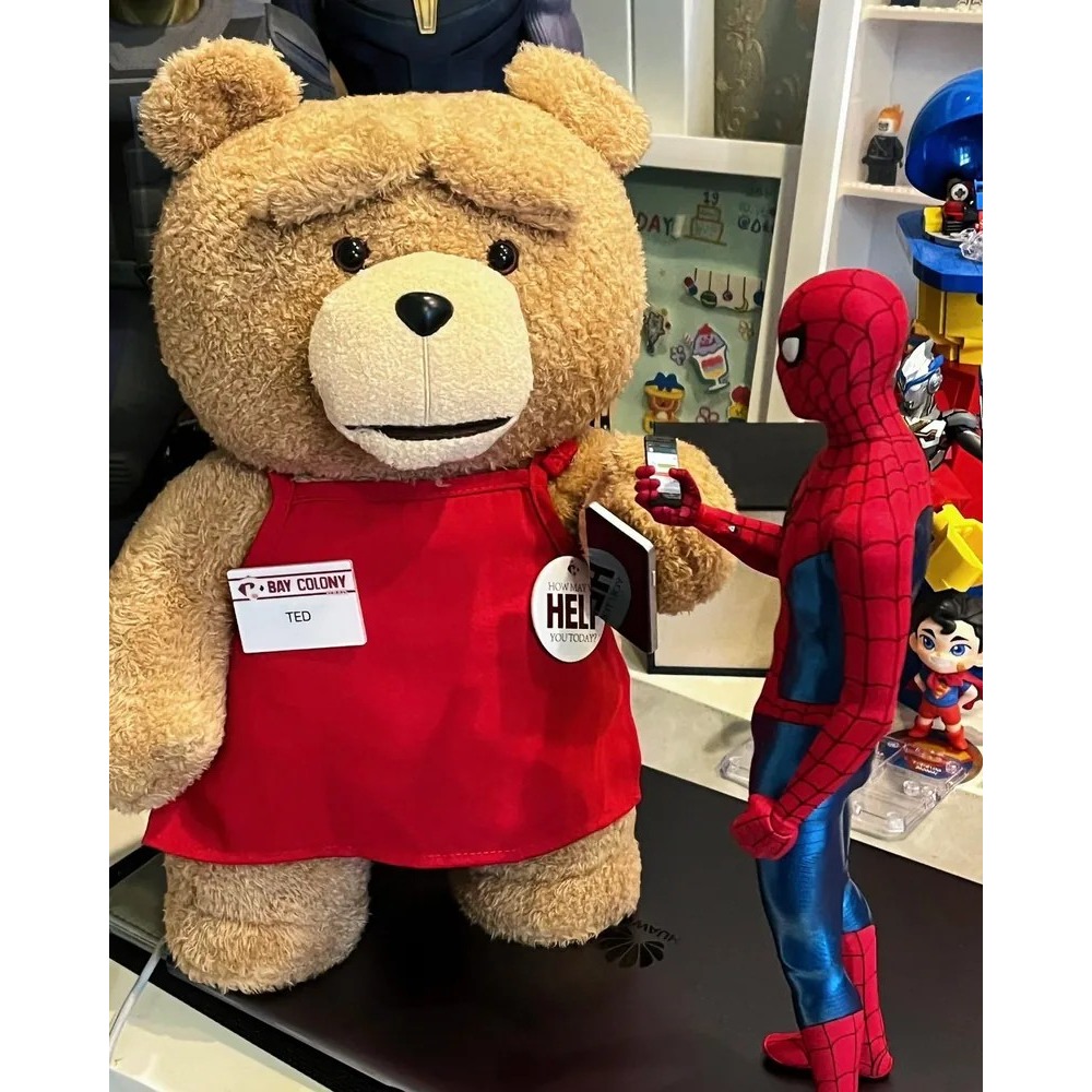 <正版授權>POPMART泡泡瑪特 TED2 熊麻吉 泰迪熊 可動絨毛玩偶 30公分-細節圖8