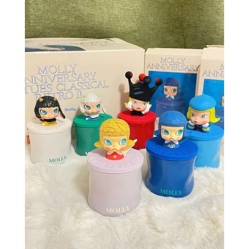 <官方正版授權>POP MART Molly 周年雕塑經典回歸2系列 香氛蠟燭盲盒 泡泡瑪特 生活小物 香薰-細節圖2