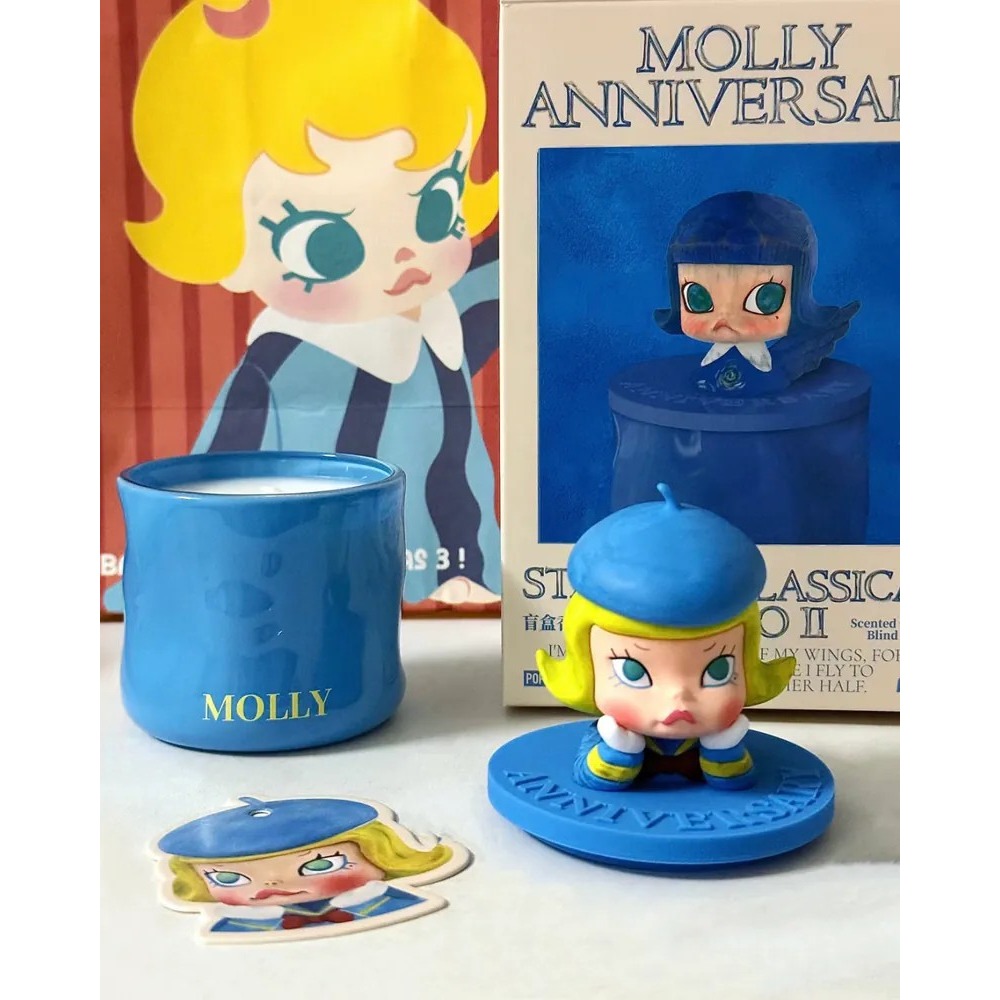 <官方正版授權>POP MART Molly 周年雕塑經典回歸2系列 香氛蠟燭盲盒 泡泡瑪特 生活小物 香薰-細節圖4