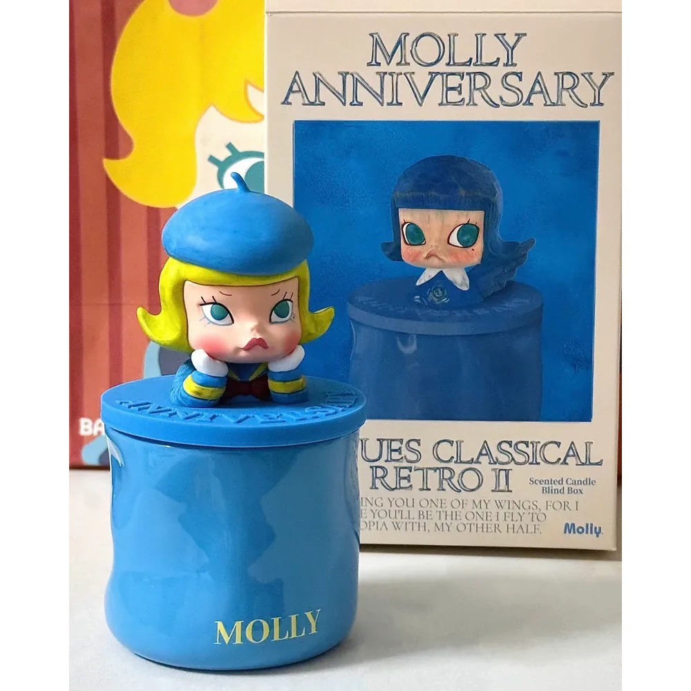 <官方正版授權>POP MART Molly 周年雕塑經典回歸2系列 香氛蠟燭盲盒 泡泡瑪特 生活小物 香薰-細節圖5