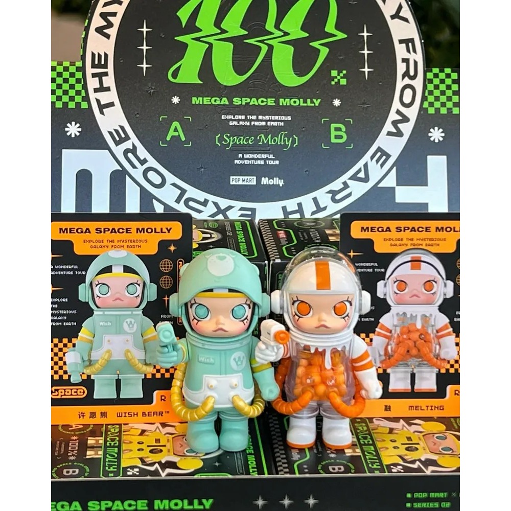 <官方正版授權>POPMART MEGA SPACE MOLLY 100% 周年系列2 第二代 盲盒 公仔 泡泡瑪特-細節圖8
