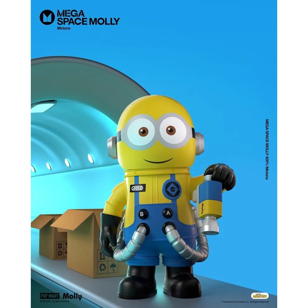 <官方正版授權>POPMART MEGA SPACE MOLLY 小小兵 400% 泡泡瑪特-細節圖5