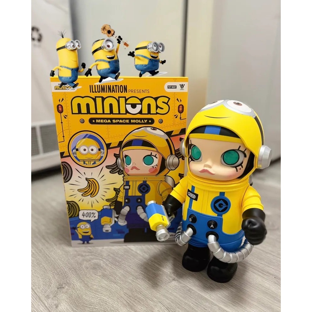 <官方正版授權>POPMART MEGA SPACE MOLLY 小小兵 400% 泡泡瑪特-細節圖7