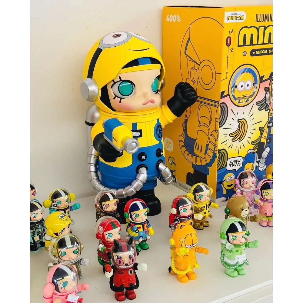 <官方正版授權>POPMART MEGA SPACE MOLLY 小小兵 400% 泡泡瑪特-細節圖8