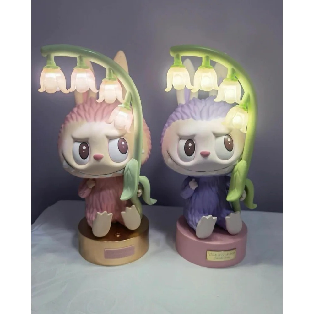 <官方正版授權>The Monsters LABUBU 風鈴花 小夜燈 泡泡瑪特 紫色 粉色-細節圖2