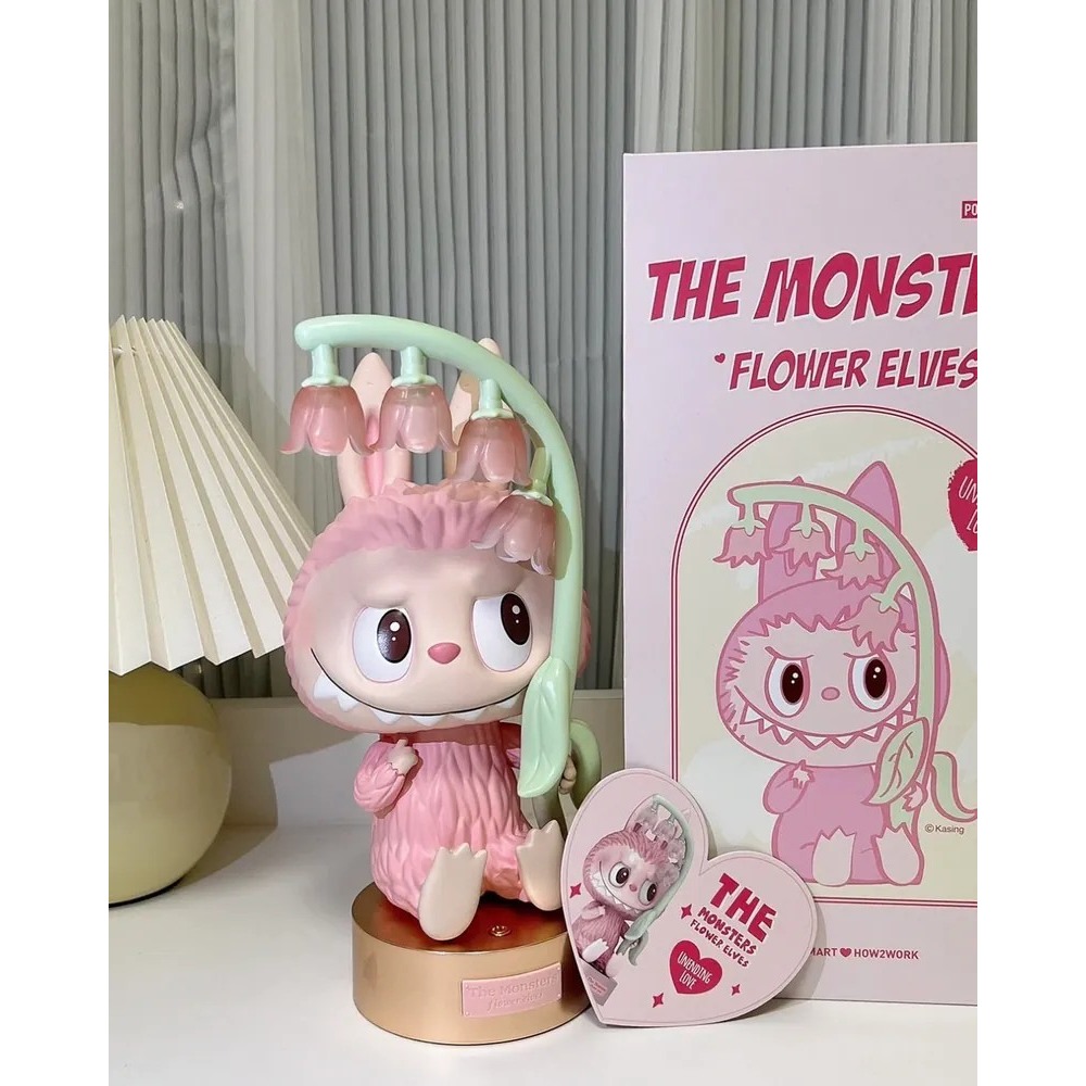 <官方正版授權>The Monsters LABUBU 風鈴花 小夜燈 泡泡瑪特 紫色 粉色-細節圖3