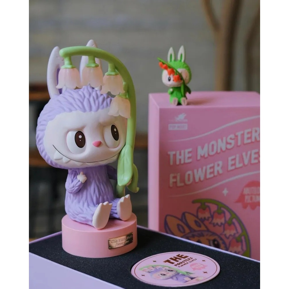 <官方正版授權>The Monsters LABUBU 風鈴花 小夜燈 泡泡瑪特 紫色 粉色-細節圖5