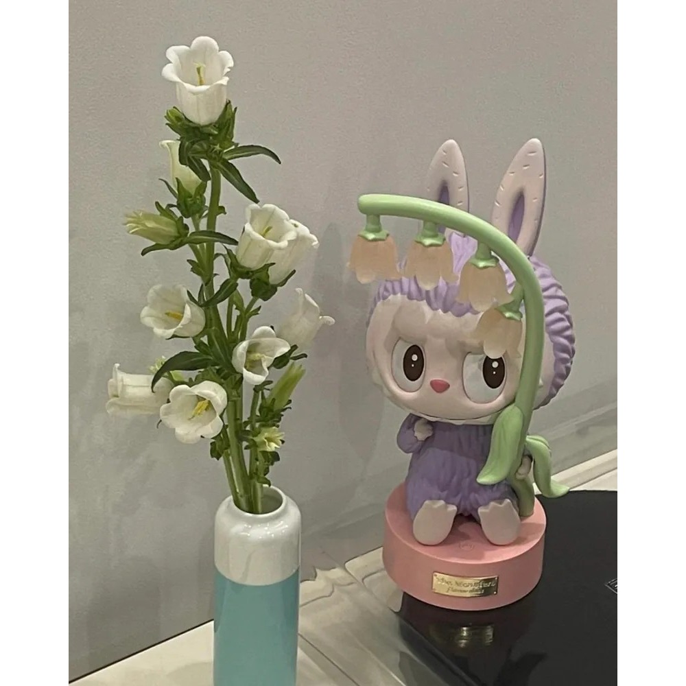 <官方正版授權>The Monsters LABUBU 風鈴花 小夜燈 泡泡瑪特 紫色 粉色-細節圖6