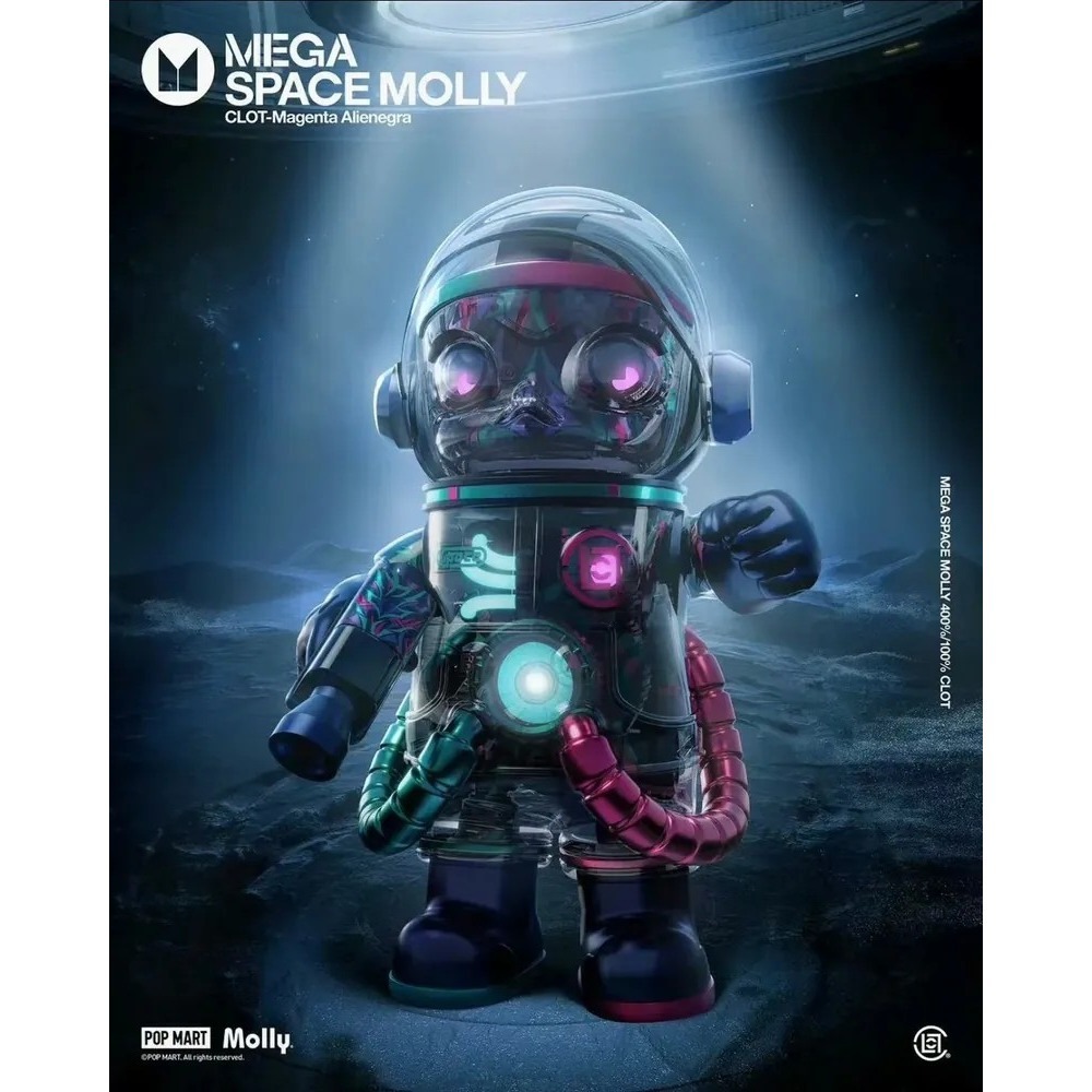 <官方正版授權>CLOT x POPMART MEGA SPACE MOLLY 凝結集團400%100%陳冠希泡泡瑪特-細節圖3