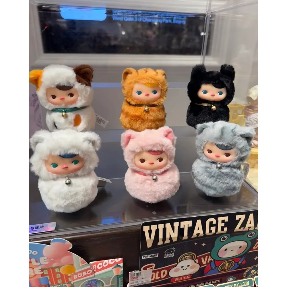 <正版代購>POP MART 泡泡瑪特 PUCKY喵喵 不倒翁系列 糖膠毛絨盲盒-細節圖3
