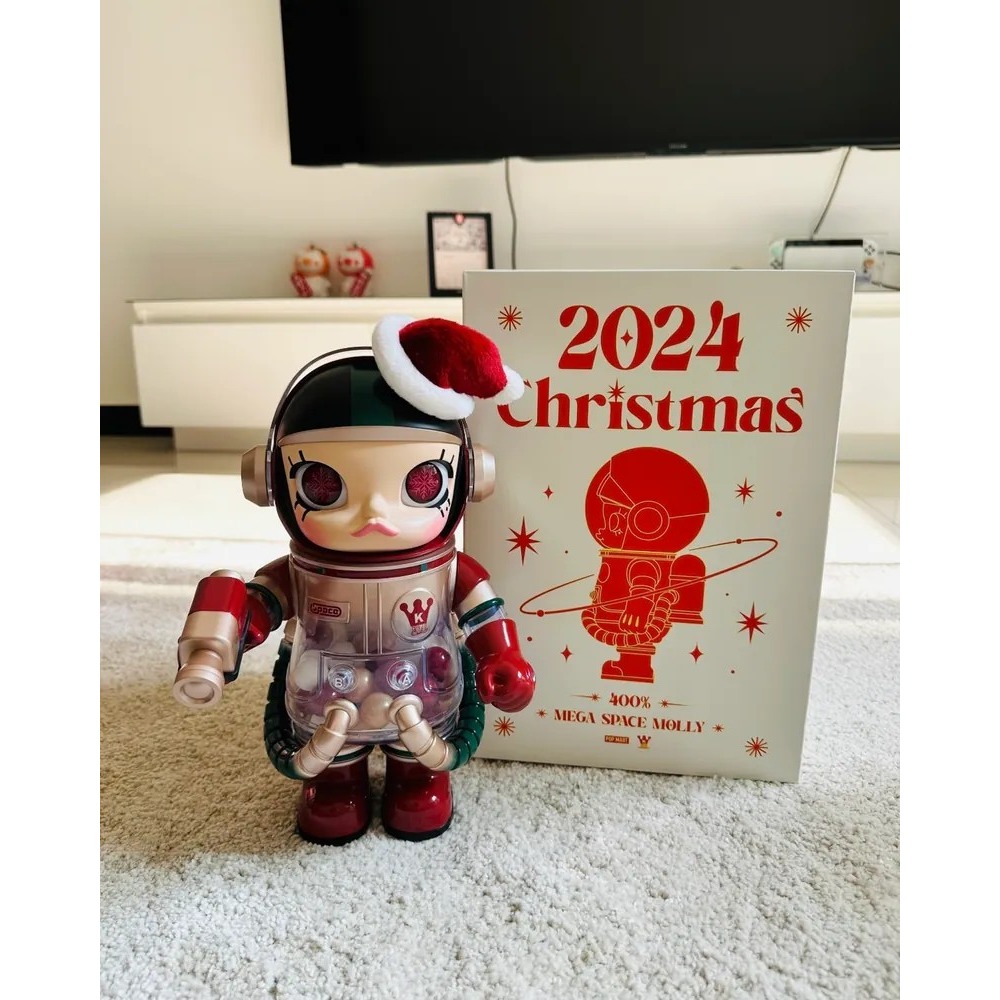 <官方正版>POP MART 泡泡瑪特 MEGA SPACE MOLLY 400% 2024 聖誕 系列 限定-細節圖11