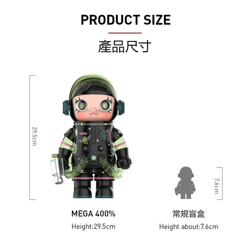 <官方正版授權>POPMART MEGA SPACE MOLLY 400% 1000% 瑞克和莫蒂 泡泡瑪特-細節圖6