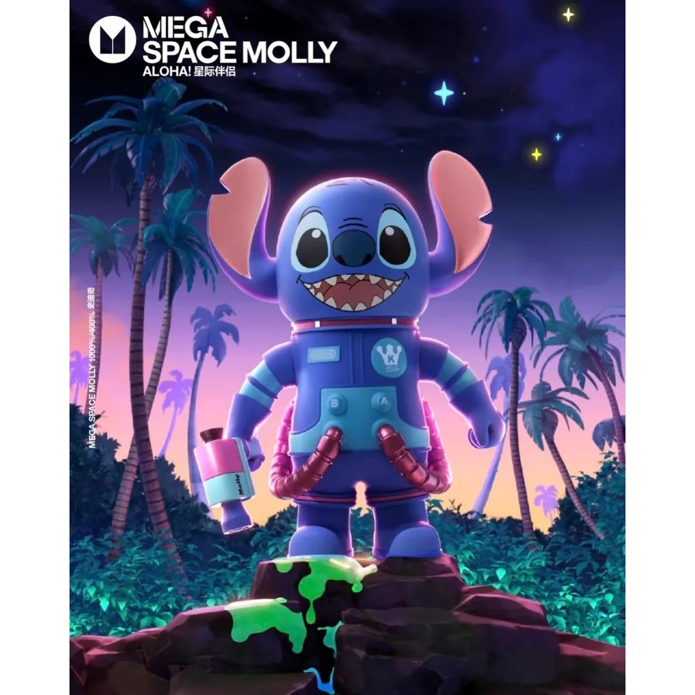 <官方正版授權>POPMART MEGA SPACE MOLLY 史迪奇 迪士尼 400% 1000% 泡泡瑪特-細節圖3