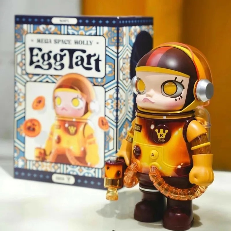 <官方正版授權>POPMART MEGA SPACE MOLLY 葡式蛋塔 400% 澳門限定 葡撻 泡泡瑪特-細節圖2