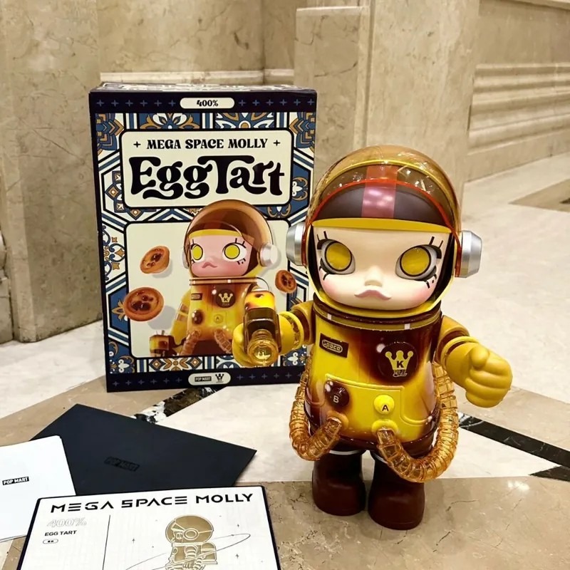<官方正版授權>POPMART MEGA SPACE MOLLY 葡式蛋塔 400% 澳門限定 葡撻 泡泡瑪特-細節圖6