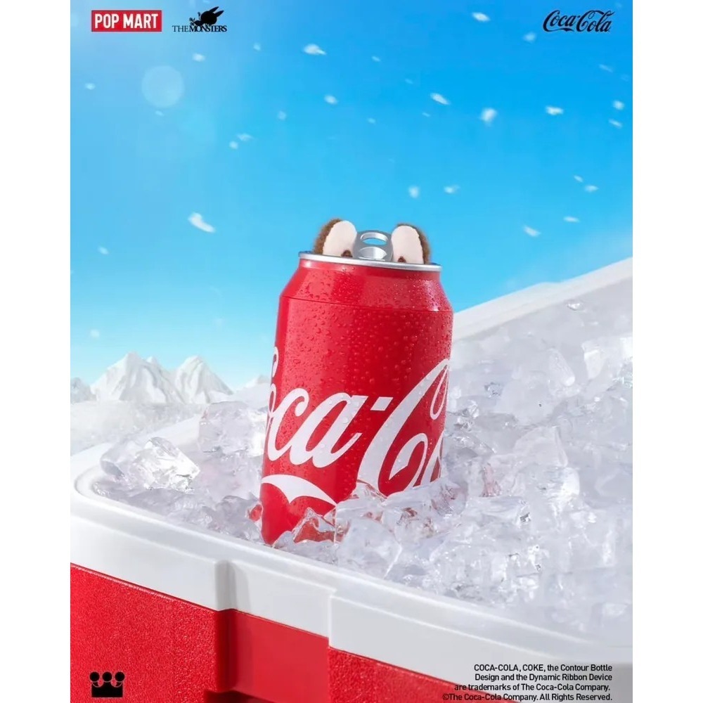 <官方正版>The Monsters LABUBU 可口可樂系列 毛絨搪膠臉 盲盒 公仔 泡泡瑪特-細節圖6