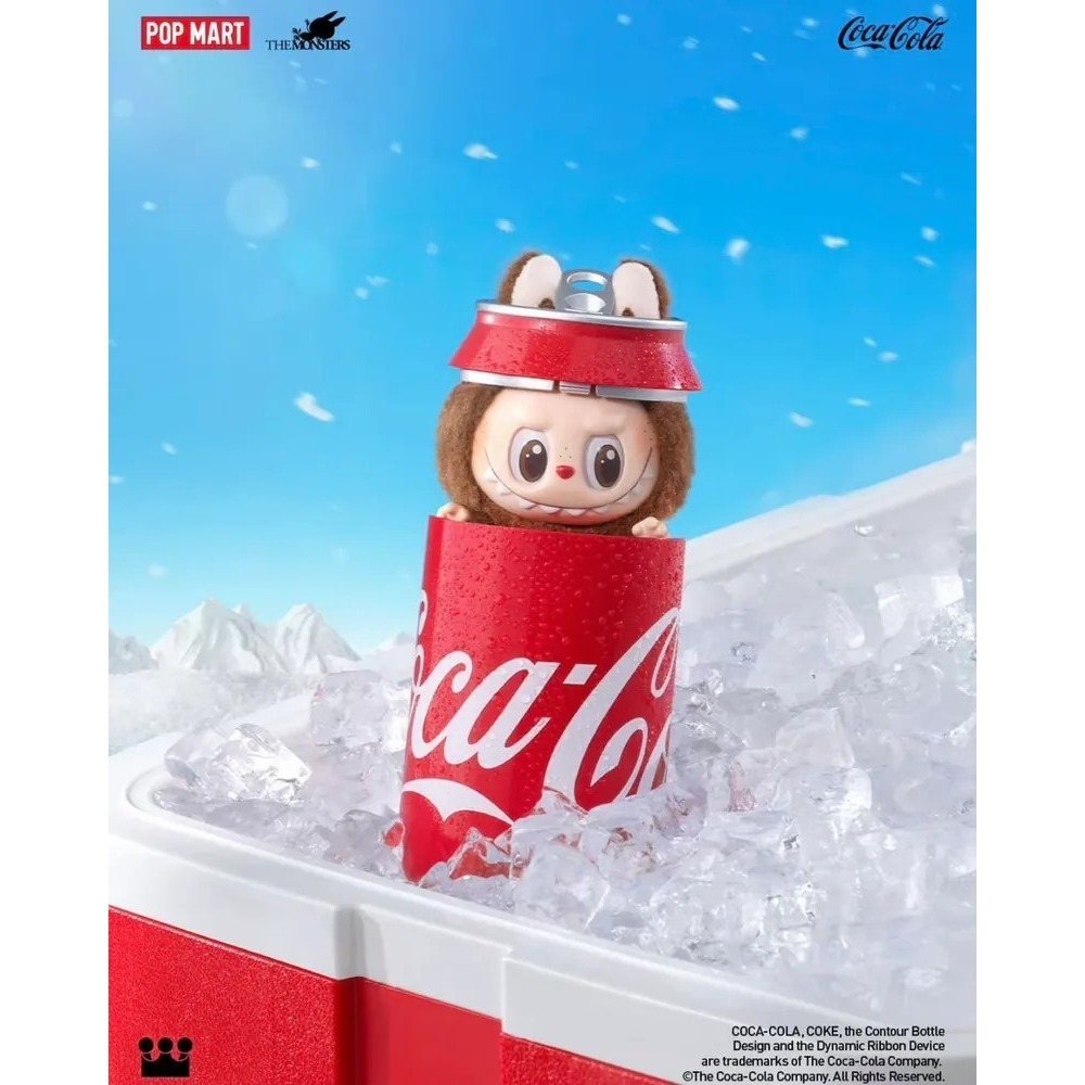 <官方正版>The Monsters LABUBU 可口可樂系列 毛絨搪膠臉 盲盒 公仔 泡泡瑪特-細節圖7
