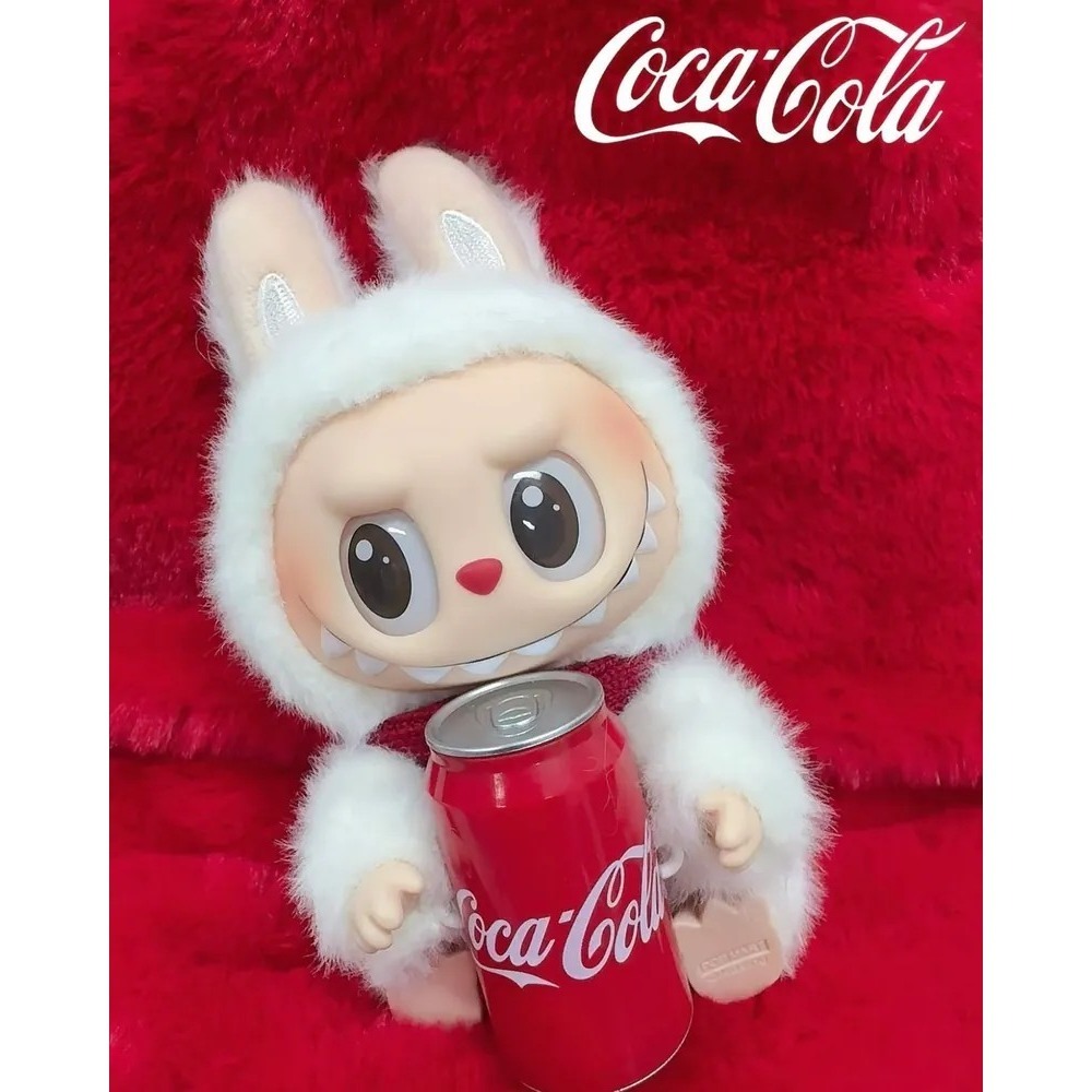 <官方正版>The Monsters LABUBU 可口可樂系列 毛絨搪膠臉 盲盒 公仔 泡泡瑪特-細節圖8