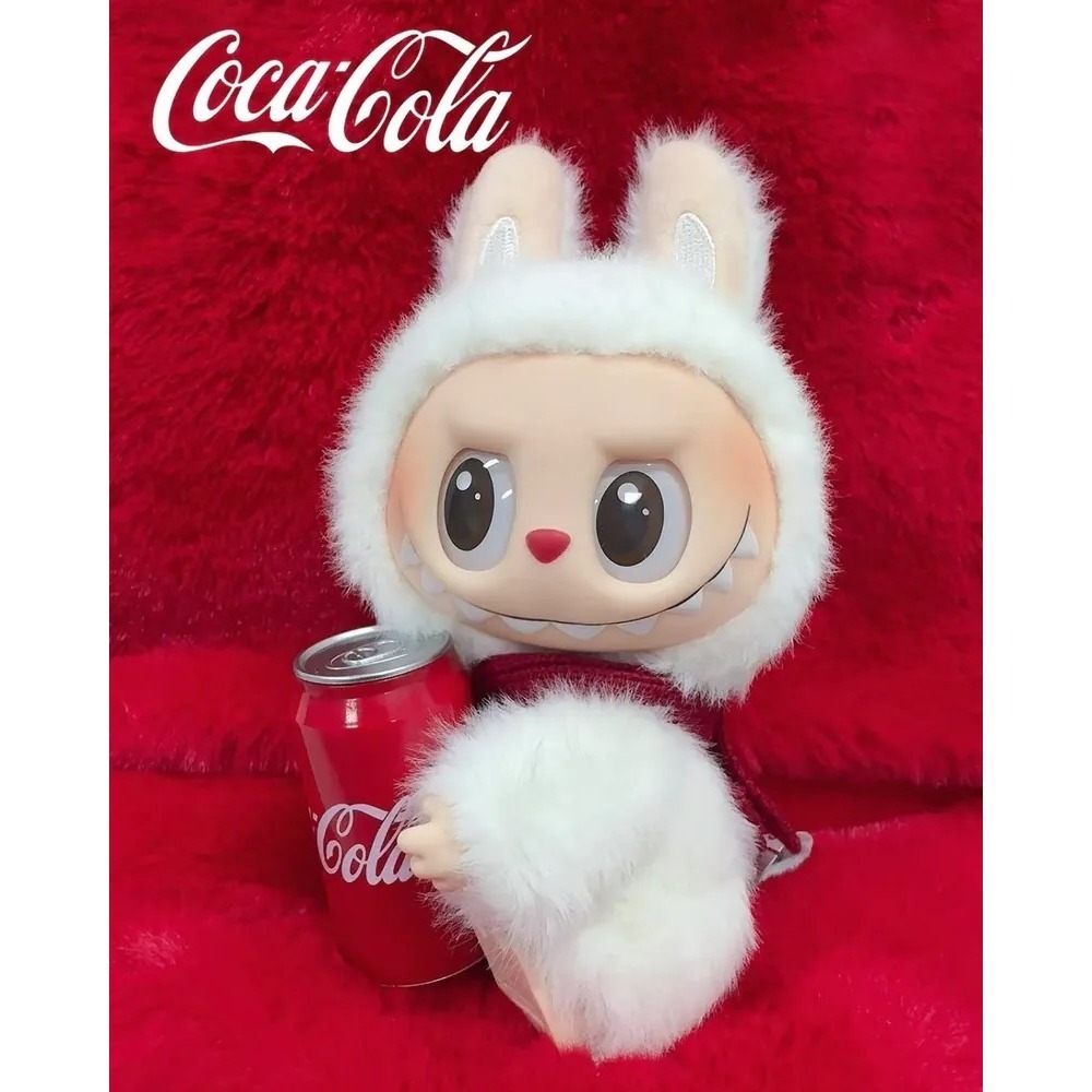 <官方正版>The Monsters LABUBU 可口可樂系列 毛絨搪膠臉 盲盒 公仔 泡泡瑪特-細節圖9