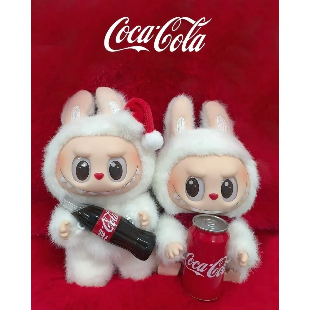 <官方正版>The Monsters LABUBU 可口可樂系列 毛絨搪膠臉 盲盒 公仔 泡泡瑪特-細節圖10