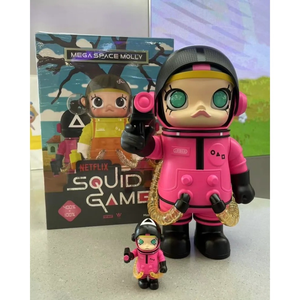 <官方正版授權>POPMART MEGA SPACE MOLLY 魷魚遊戲 400%+100% 泡泡瑪特-細節圖5