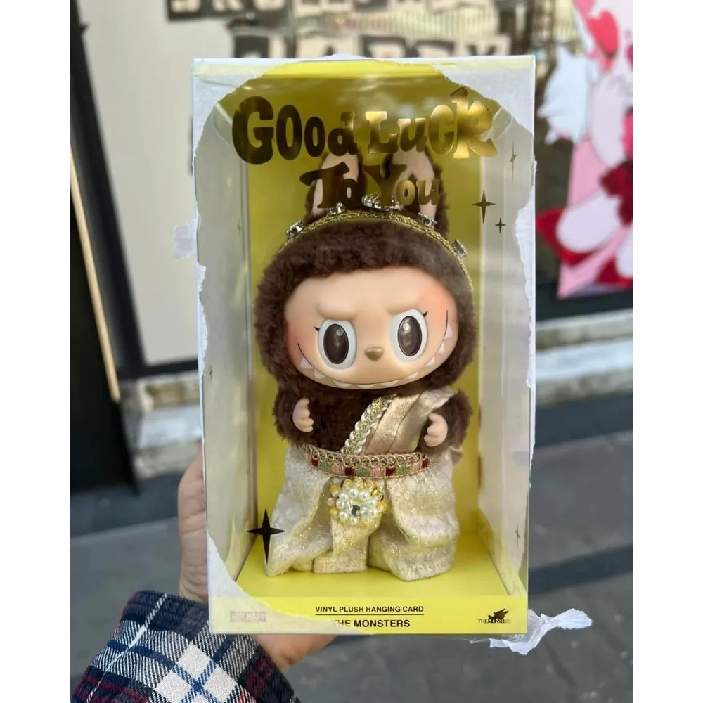 <官方正版>Labubu Good Luck You 泰國限定 搪膠 毛絨 吊飾 泡泡瑪特-細節圖4