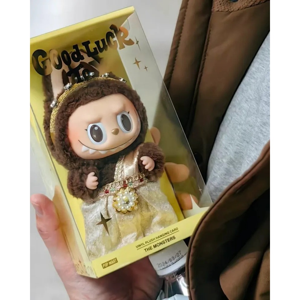 <官方正版>Labubu Good Luck You 泰國限定 搪膠 毛絨 吊飾 泡泡瑪特-細節圖6