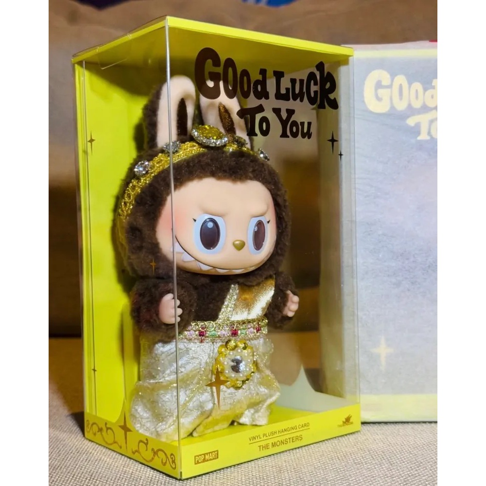<官方正版>Labubu Good Luck You 泰國限定 搪膠 毛絨 吊飾 泡泡瑪特-細節圖10