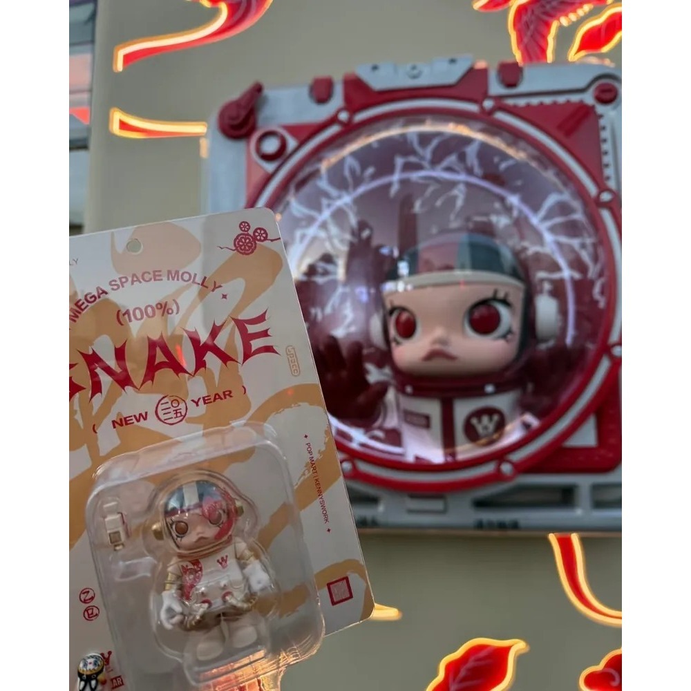 <官方正版授權>POPMART MEGA SPACE MOLLY 100% 2025 蛇年限定🐍 泡泡瑪特-細節圖9
