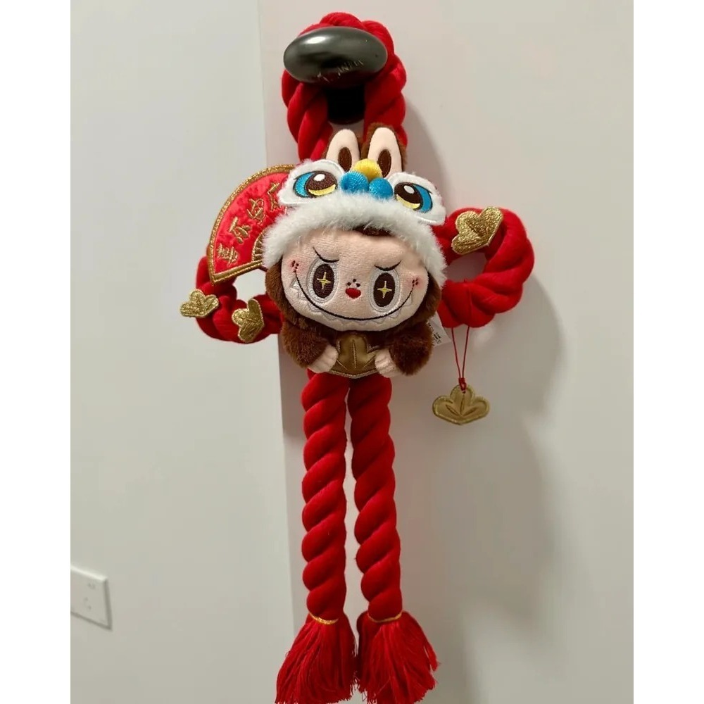 <官方正版><金蛇迎春>Labubu 金蛇賀歲系列 蛇年限定 造型毛絨門掛🧨 泡泡瑪特-細節圖2