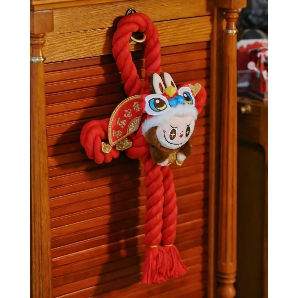 <官方正版><金蛇迎春>Labubu 金蛇賀歲系列 蛇年限定 造型毛絨門掛🧨 泡泡瑪特-細節圖4