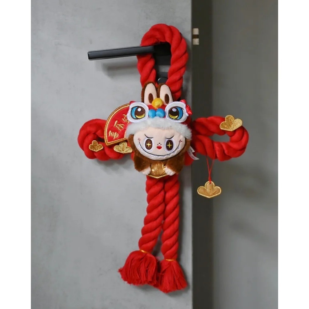 <官方正版><金蛇迎春>Labubu 金蛇賀歲系列 蛇年限定 造型毛絨門掛🧨 泡泡瑪特-細節圖7