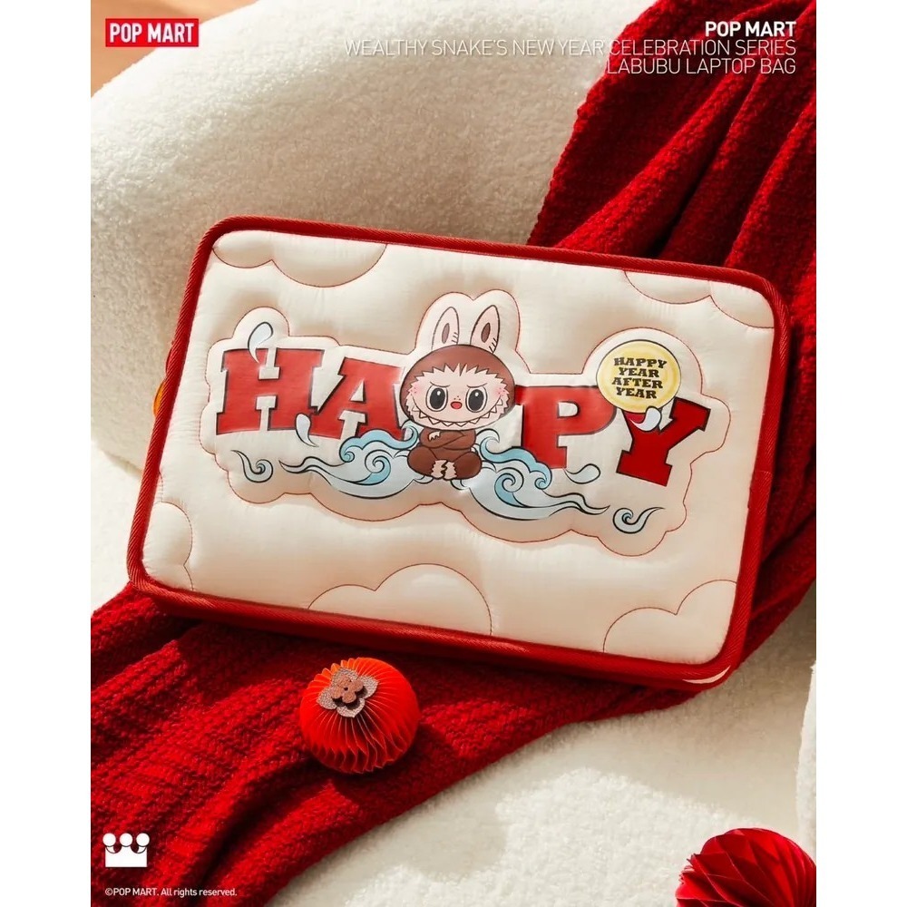<官方正版><金蛇迎春>Labubu 金蛇賀歲系列 蛇年限定 造型毛絨門掛🧨 泡泡瑪特-細節圖10