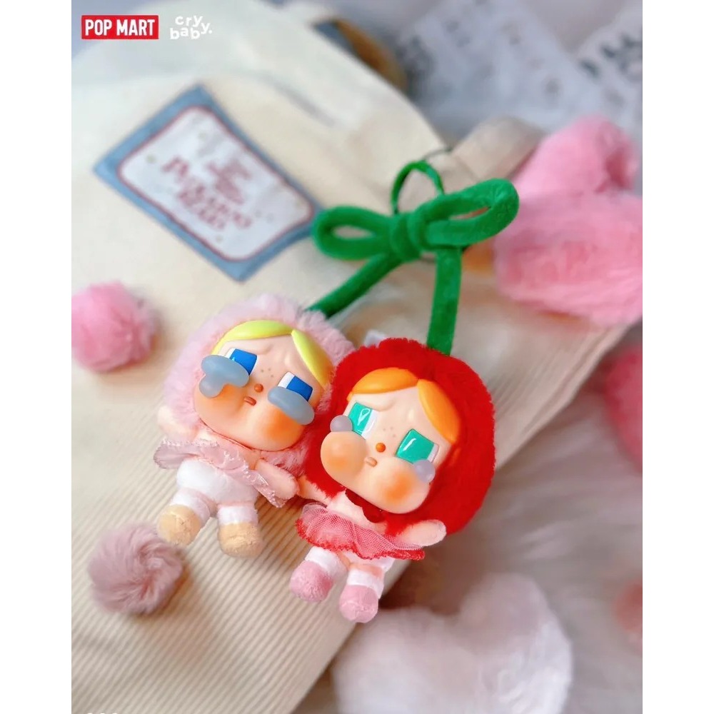 <官方正版授權>POP MART 泡泡瑪特 哭娃 Crybaby 甜在一起 櫻桃 漂浮手辦 吊卡 掛件 吊飾 蝴蝶結-細節圖5