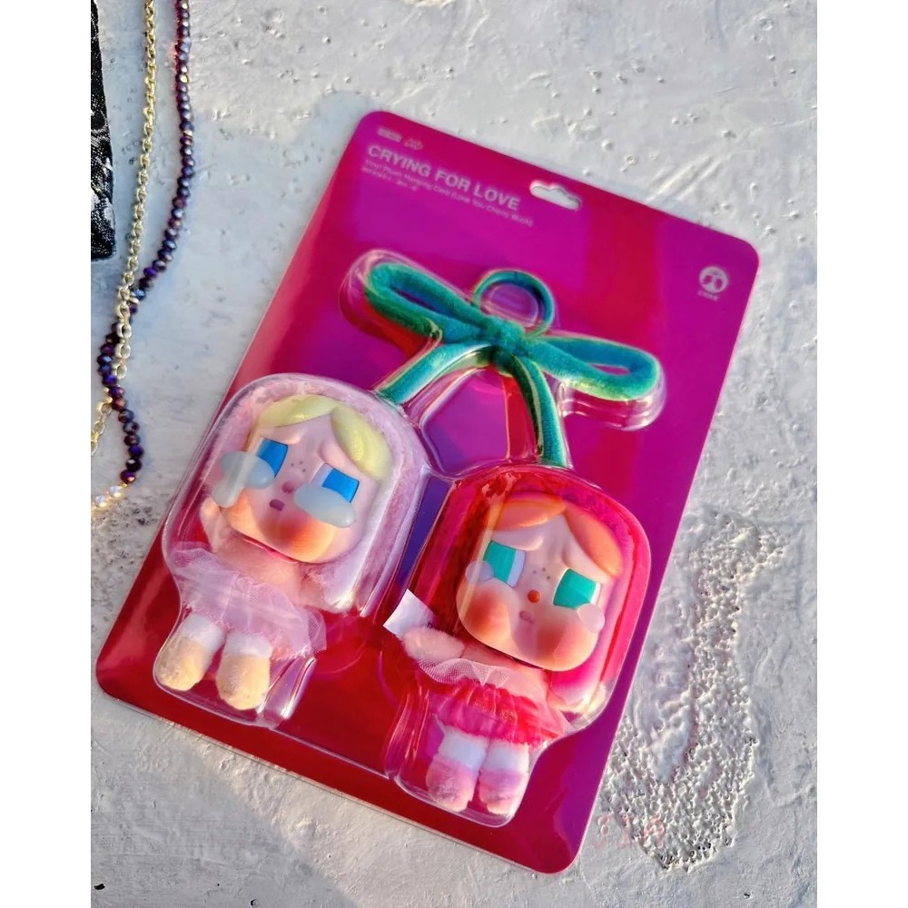 <官方正版授權>POP MART 泡泡瑪特 哭娃 Crybaby 甜在一起 櫻桃 漂浮手辦 吊卡 掛件 吊飾 蝴蝶結-細節圖8
