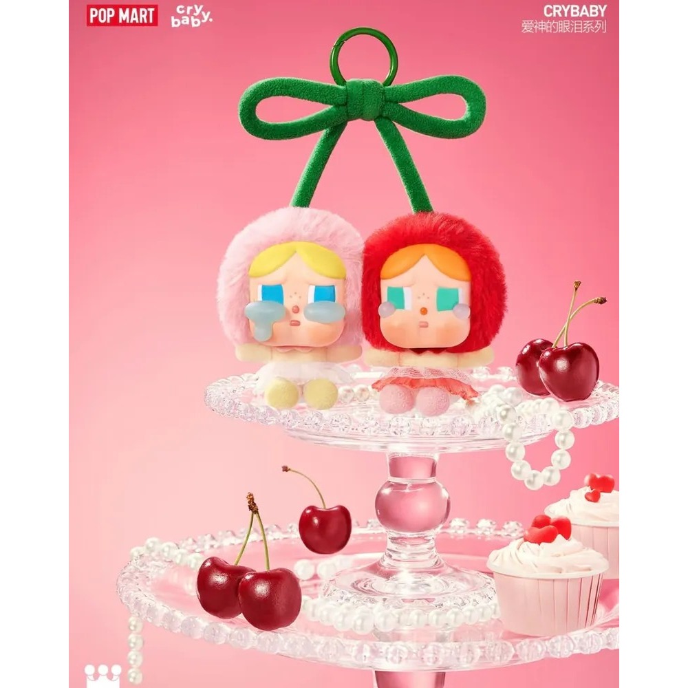 <官方正版授權>POP MART 泡泡瑪特 哭娃 Crybaby 甜在一起 櫻桃 漂浮手辦 吊卡 掛件 吊飾 蝴蝶結-細節圖10