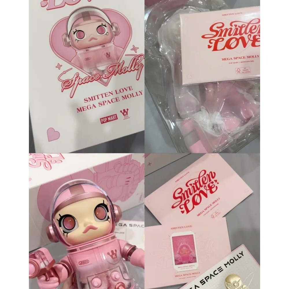 <官方正版授權>POPMART MEGA SPACE MOLLY 心悅 情人節 400%+100% 泡泡瑪特-細節圖6