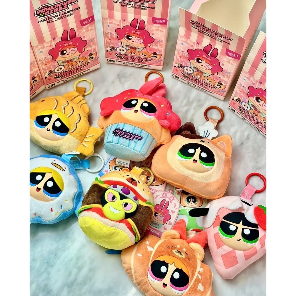<官方正版授權>飛天小女警 x Soap Studio 麵包工坊 6+1款 吊飾 公仔 鑰匙圈 毛絨 搪膠 泡泡瑪特-細節圖2