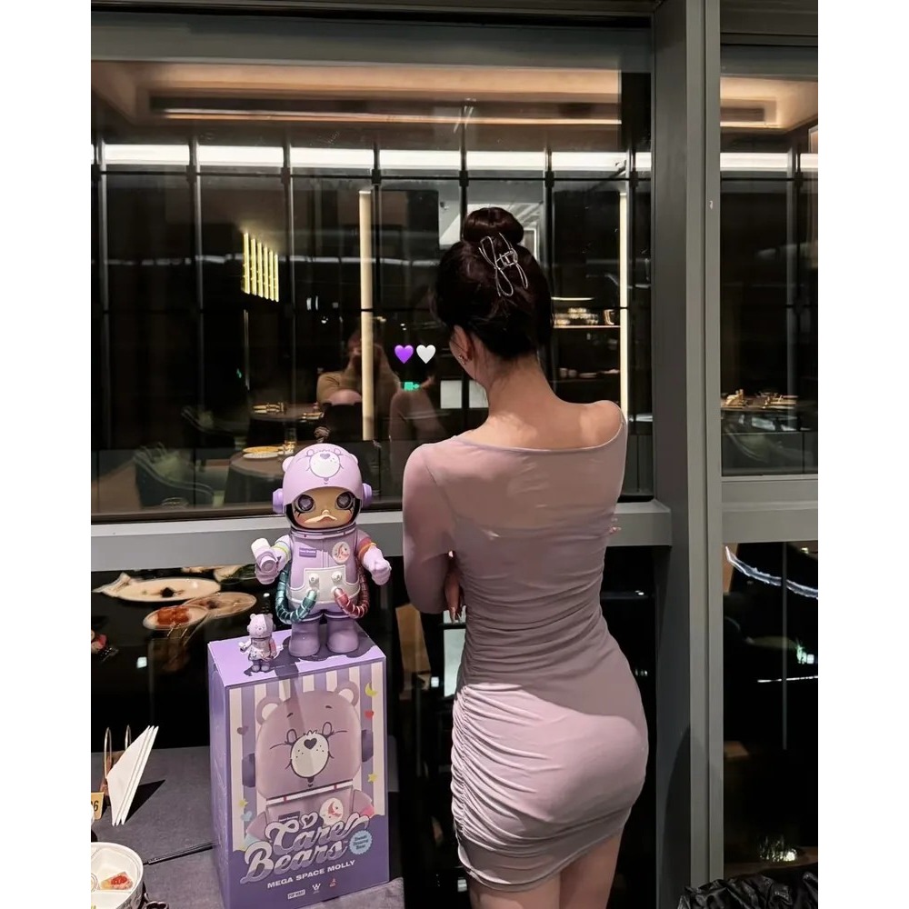 <官方正版授權>POPMART泡泡瑪特 SPACE MOLLY 甜夢熊 400%+100%-細節圖6