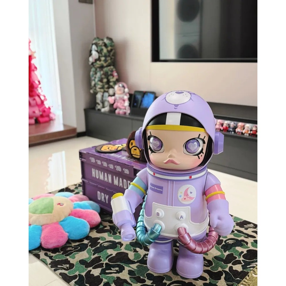 <官方正版授權>POPMART泡泡瑪特 SPACE MOLLY 甜夢熊 400%+100%-細節圖7