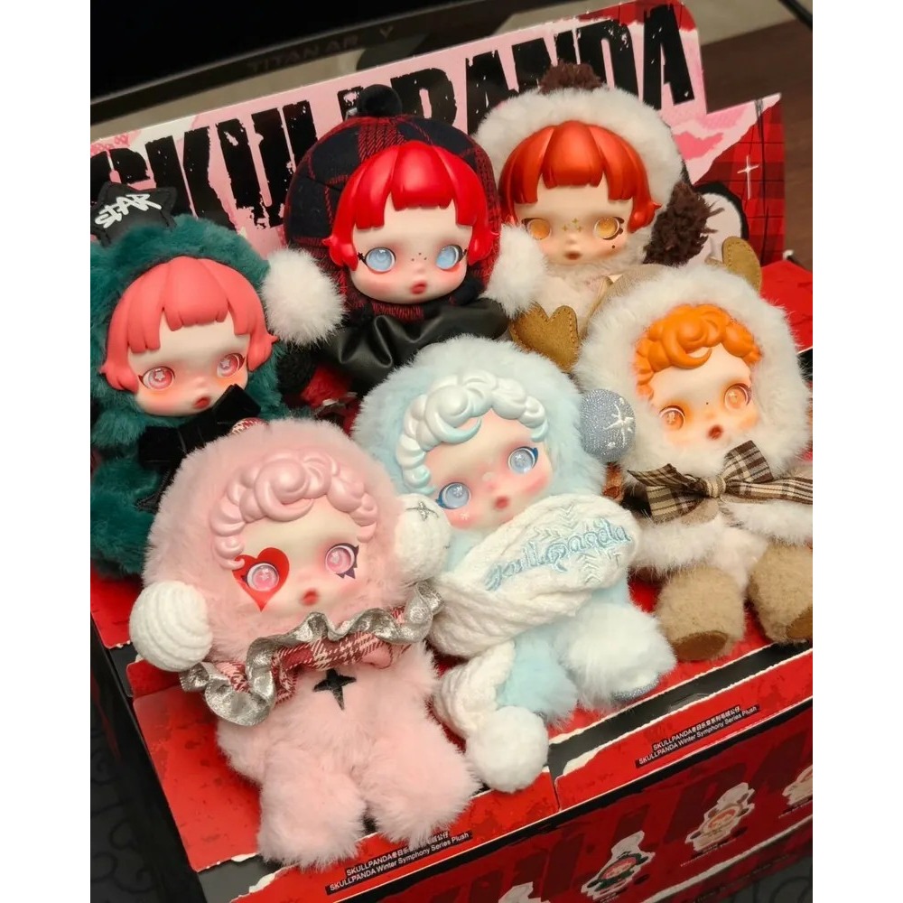 <官方正版授權>POPMART SKULLPANDA SP 冬日樂章 毛絨 掛件 吊飾 盲盒 泡泡瑪特 公仔-細節圖2