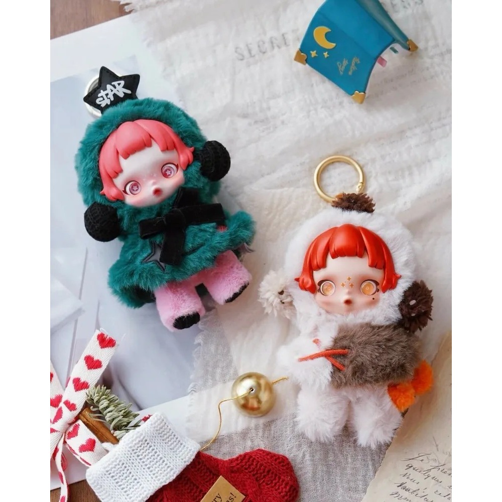 <官方正版授權>POPMART SKULLPANDA SP 冬日樂章 毛絨 掛件 吊飾 盲盒 泡泡瑪特 公仔-細節圖6