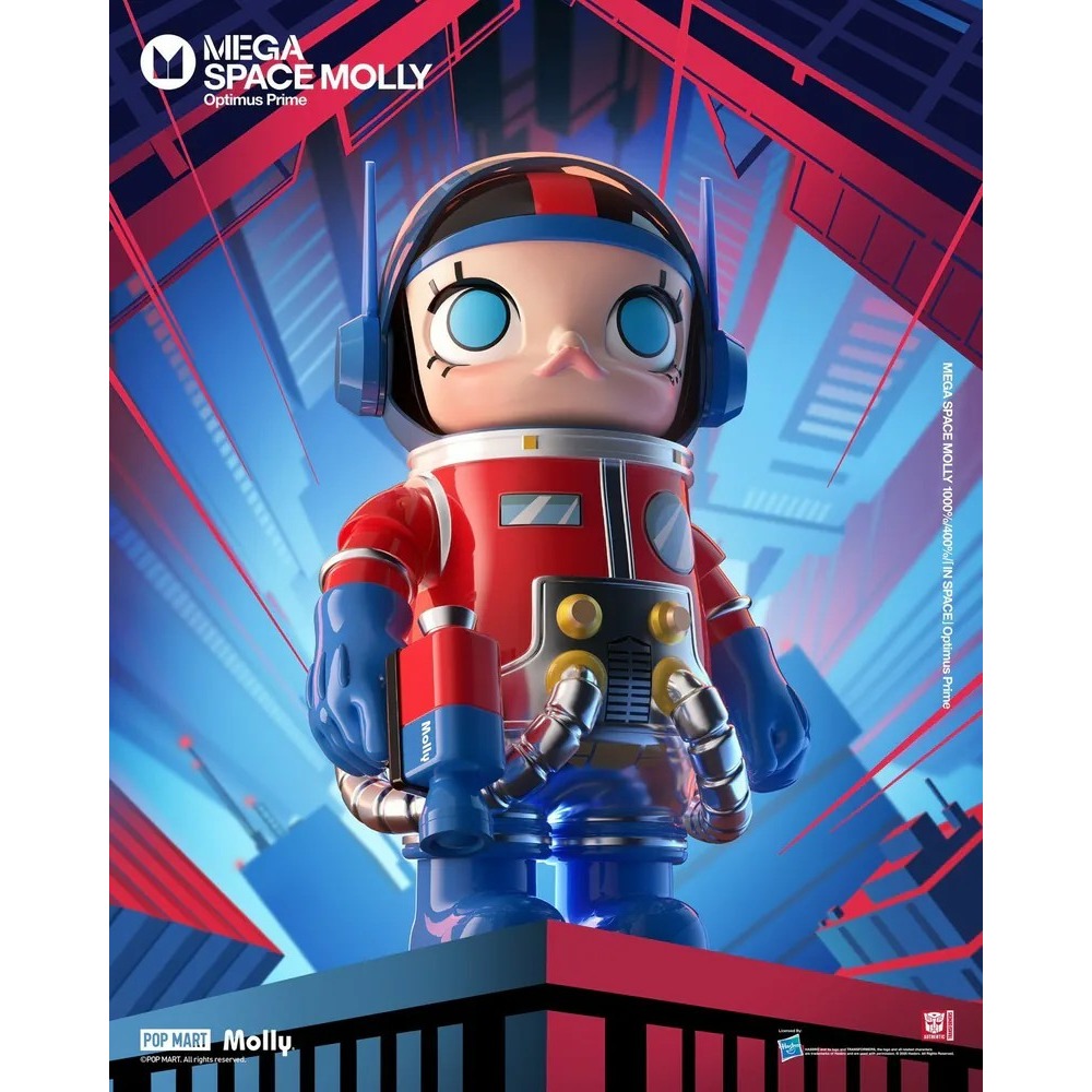 <官方正版授權>POPMART MEGA SPACE MOLLY 柯博文/擎天柱 400%/1000％ 泡泡瑪特 變形-細節圖3