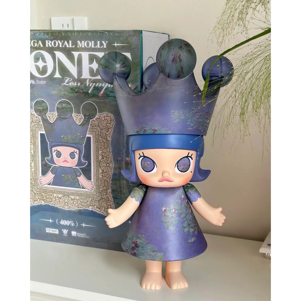 <官方正版>POPMART 泡泡瑪特 MEGA ROYAL MOLLY 睡蓮 400% 1000%-細節圖2