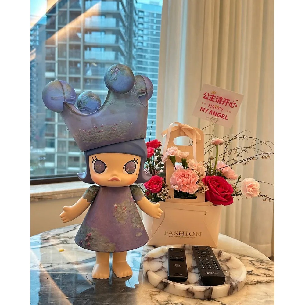 <官方正版>POPMART 泡泡瑪特 MEGA ROYAL MOLLY 睡蓮 400% 1000%-細節圖7