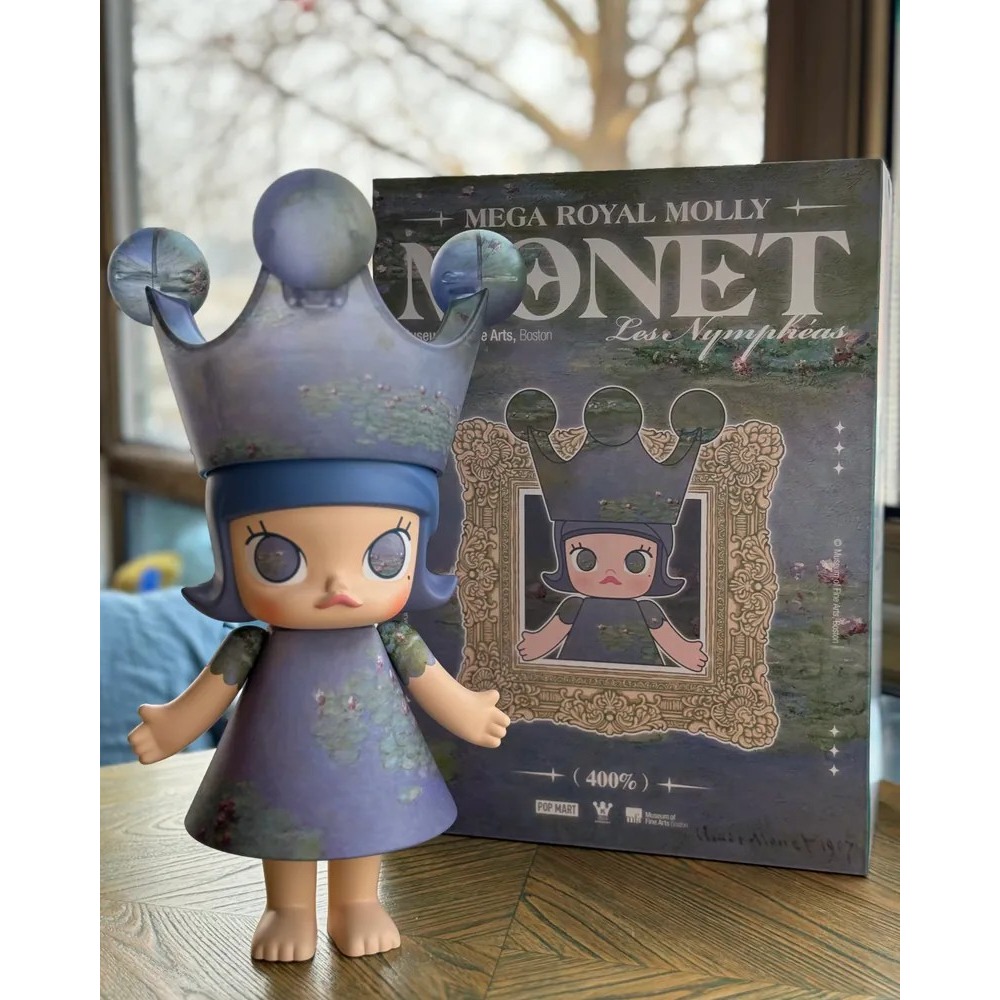 <官方正版>POPMART 泡泡瑪特 MEGA ROYAL MOLLY 睡蓮 400% 1000%-細節圖8