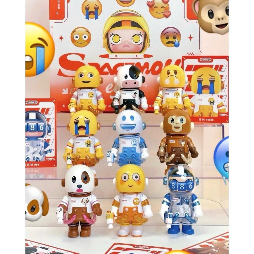 <官方正版授權>POPMART MEGA SPACE MOLLY × emoji™ 100% 聯名系列 泡泡瑪特-細節圖2