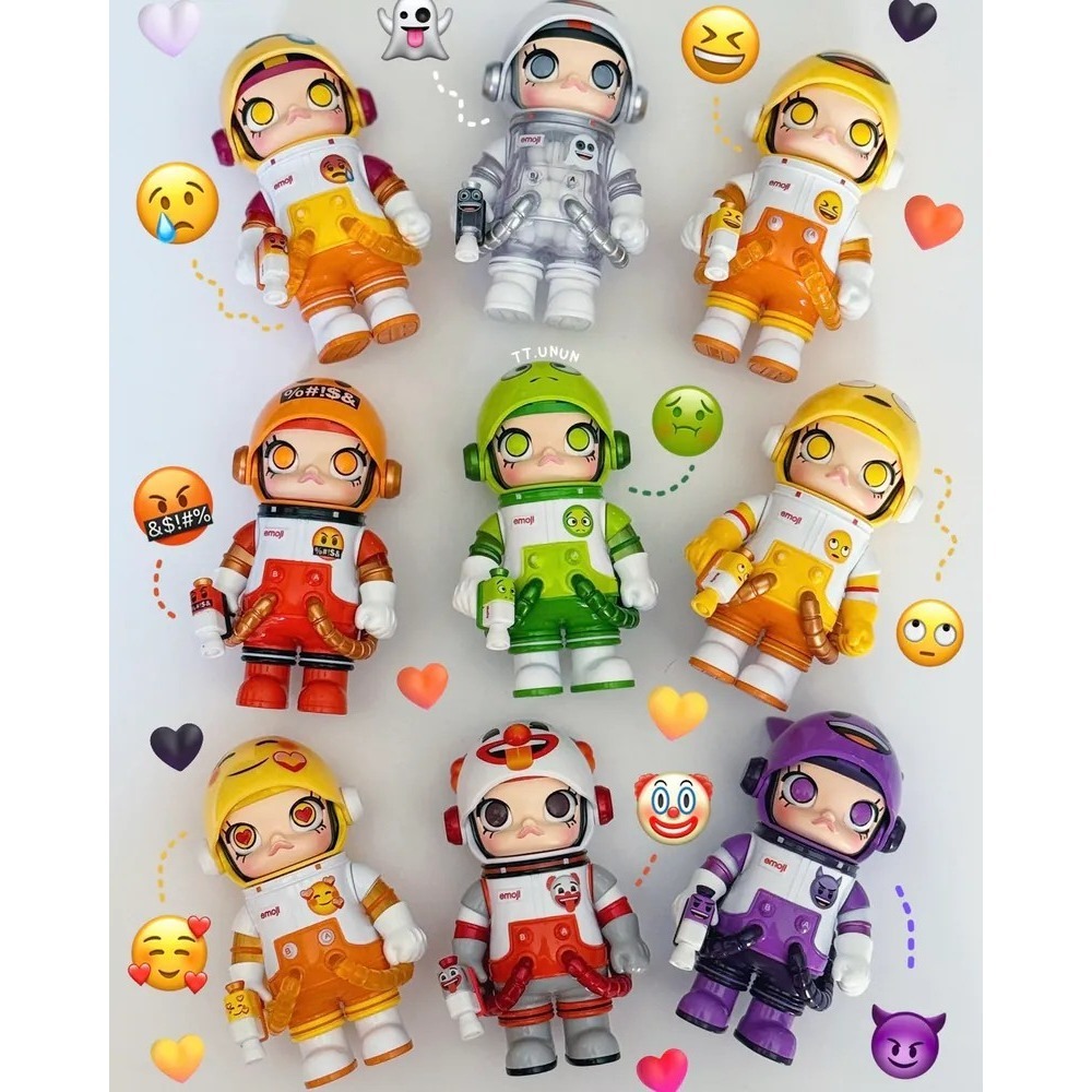<官方正版授權>POPMART MEGA SPACE MOLLY × emoji™ 100% 聯名系列 泡泡瑪特-細節圖7