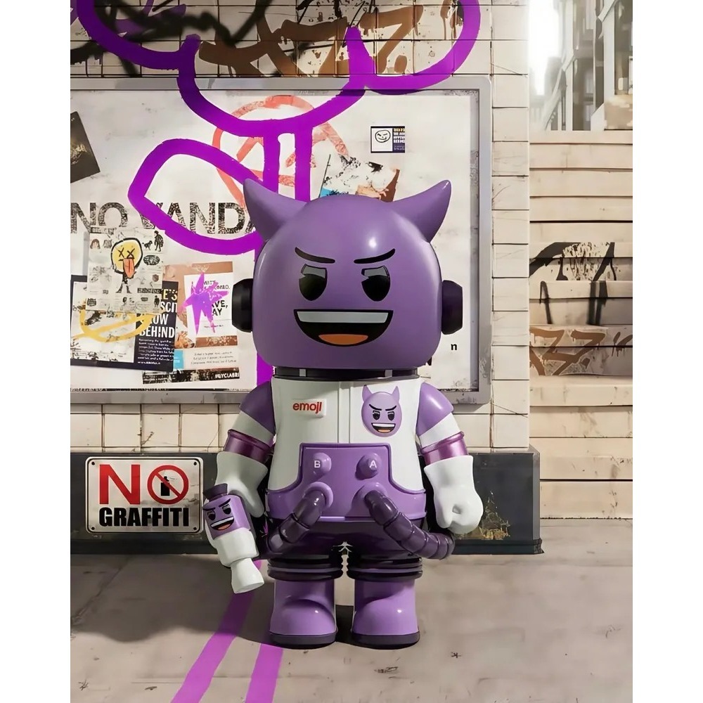 <官方正版授權>POPMART MEGA SPACE MOLLY × emoji™ 100% 聯名系列 泡泡瑪特-細節圖8